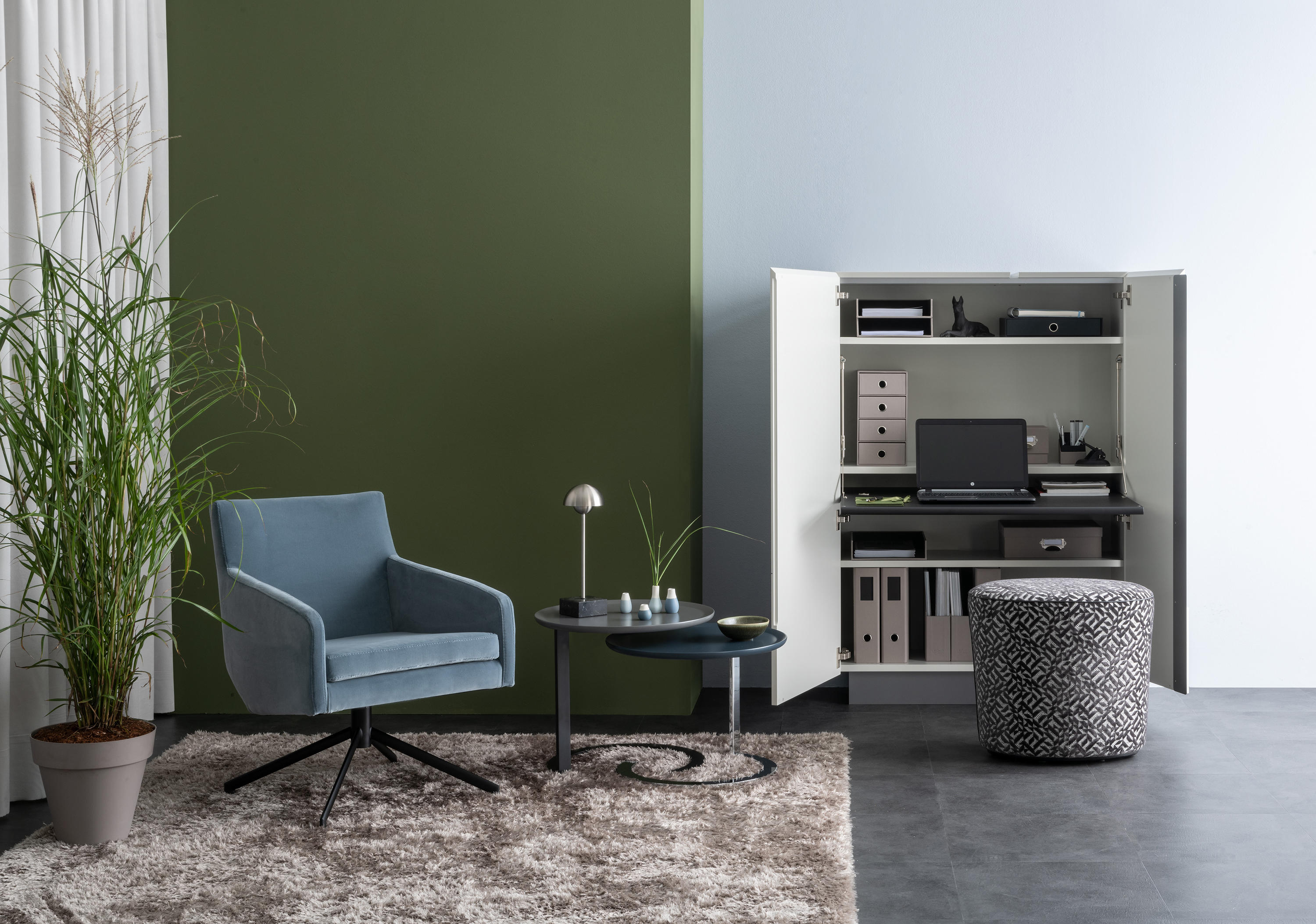 Christine Kröncke Smartoffice weiss offen Wohndesign Maierhofer