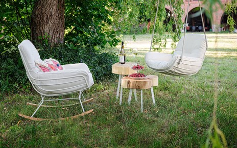 Freifrau Leyasol Rocking Loungechair Swingseat Gartensessel Wohndesign Maierhofer