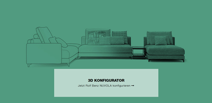 Rolf Benz NUVOLA 3D Konfigurator