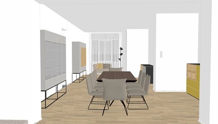 Visualisierung - Blick Esszimmer