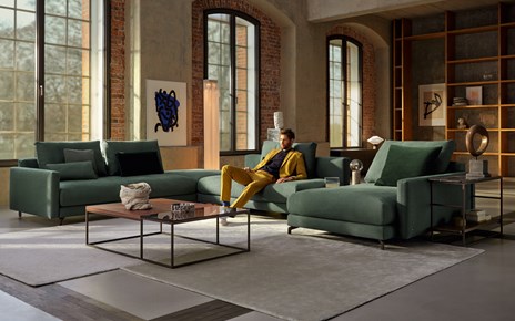 Rolf Benz NUVOLA Sofakombination Stoff grün People Hauptmotiv hoch Wohndesign Maierhofer Rolf Benz NUVOLA Sofakombination Stoff grün People Hauptmotiv hoch Wohndesign Maierhofer
