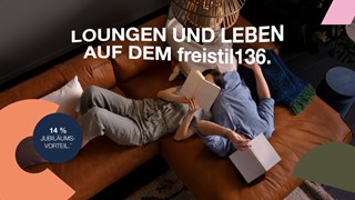 freistil 136 Leder Sofa Aktion Promopreis