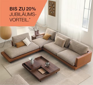 Rolf Benz Sofa Sina Stoff und Leder Aktionspreis