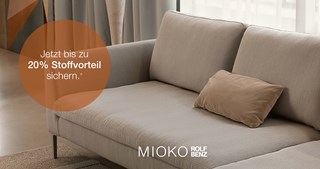 Rolf Benz MIOKO Sofa Stoff Aktion Wohndesign Maierhofer Wien