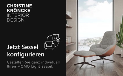 Christine Kröncke Interior Design MOMO LIGHT Sessel Konfigurator