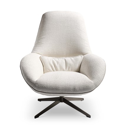 Christine Kröncke MOMO Light Sessel Stoff white Wohndesign Maierhofer