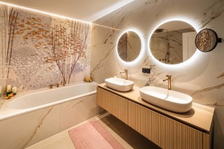 Badezimmer Raumplanung Einrichtungsgestaltung (c) Wohndesign Maierhofer