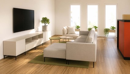 Innenarchitektur Visualisierung Perspektive Wohnzimmer Einrichtungskonzept (c) Wohndesign Maierhofer