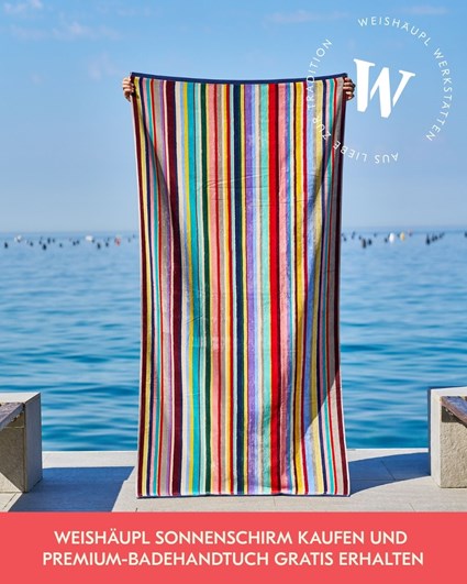 Weishäupl Sonnenschirm Badetuch Aktion WohndesignMaierhofer