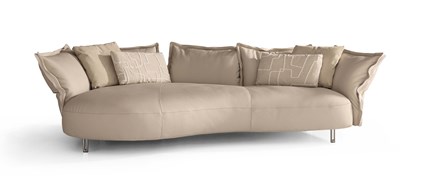 Cierre Ledersofa weiss Wohndesign Maierhofer
